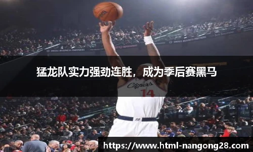 猛龙队实力强劲连胜，成为季后赛黑马