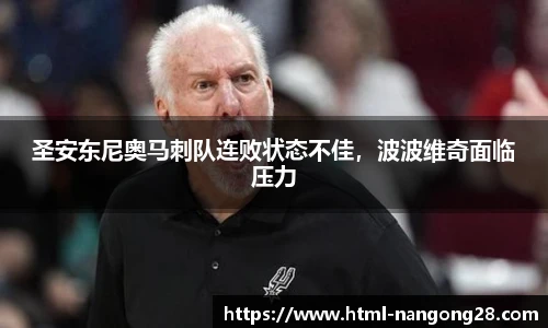 圣安东尼奥马刺队连败状态不佳，波波维奇面临压力