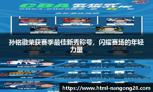 孙铭徽荣获赛季最佳新秀称号，闪耀赛场的年轻力量